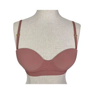 Pepper MVP Multiway Strapless Bra sz 30B * Underwire Mesh Band Woodrose